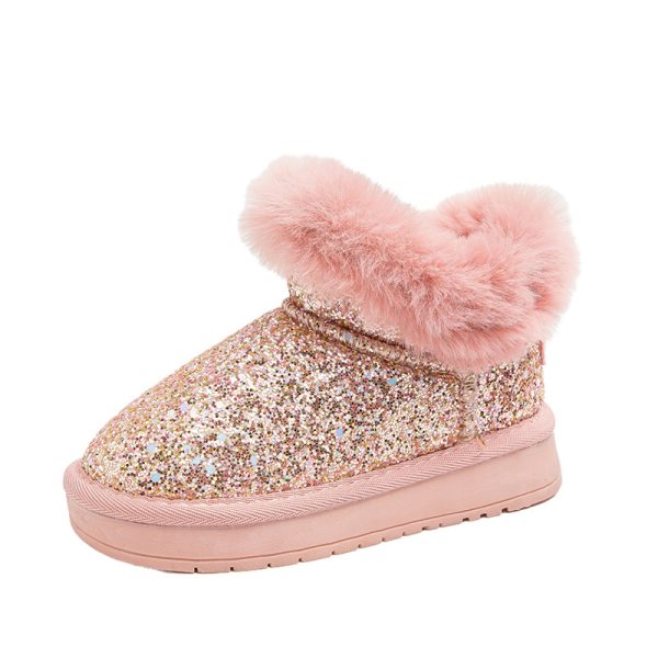 The main winter snow boots for girls plus cashmere cotton shoes high top shoes for men shoes for women shoes for students - Image 51