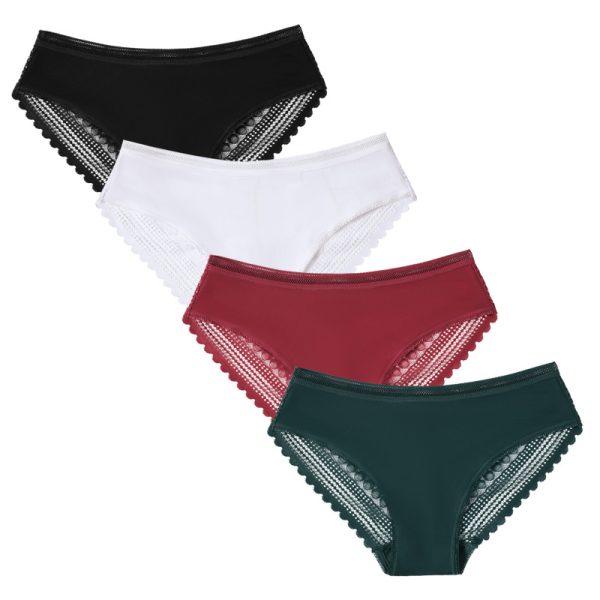Women's Lace Panties Hipster Ladies Low Rise Full Briefs Lace Underwear - Image 12