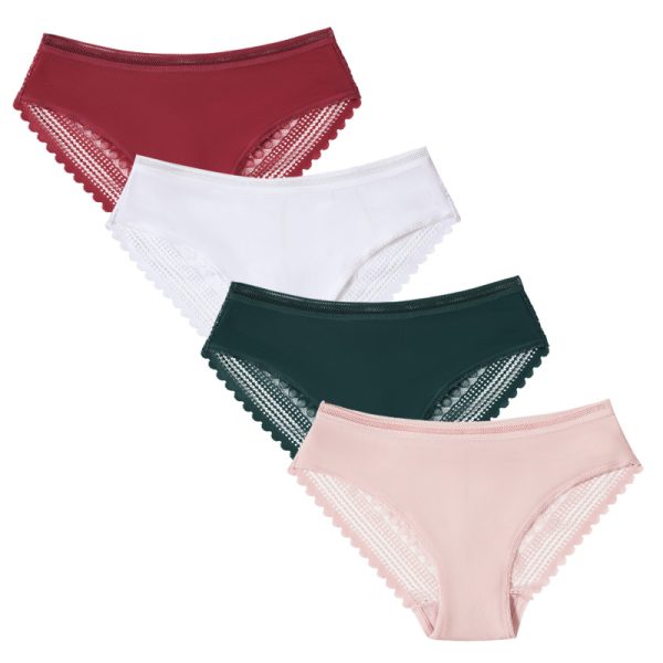 Women's Lace Panties Hipster Ladies Low Rise Full Briefs Lace Underwear - Image 14