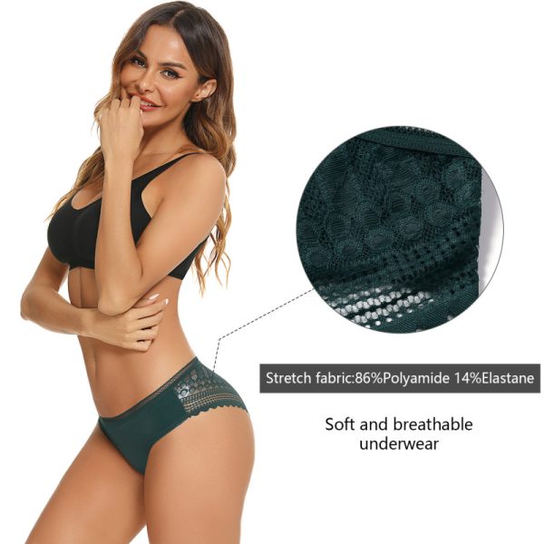 Women's Lace Panties Hipster Ladies Low Rise Full Briefs Lace Underwear - Image 6