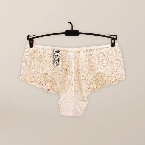High elasticity floral knit nylon sexy panties - Image 2