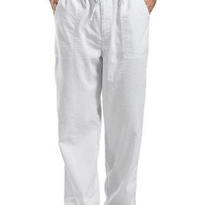 Men's woven all-match linen casual trousers