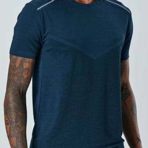 Short Sleeve Athletic T-Shirt Men's Quick Dry Running Wear Training Top