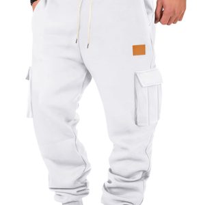 Men's casual sports multi-pocket workwear sweatpants