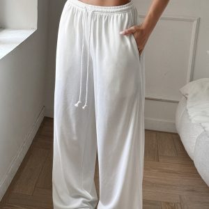 Casual strappy wide-leg pants