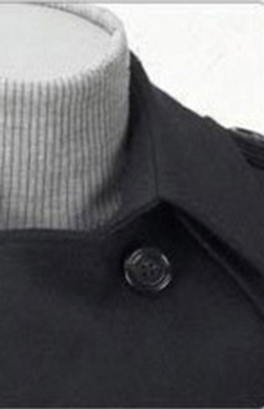 Men's Classic Solid Woolen Knit Long Sleeve Coat - Image 4