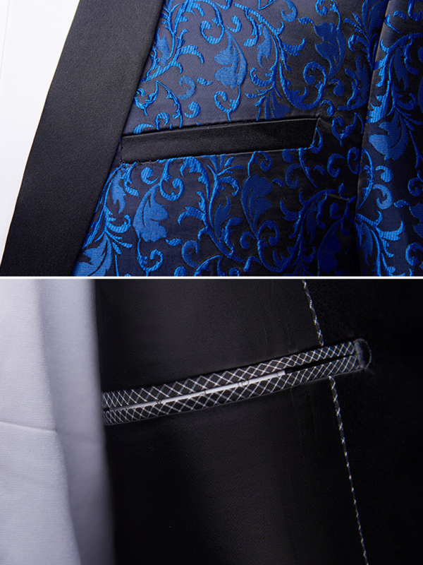 Women's Solid Lapel Collar Blazer with Welt Pocket - Image 3