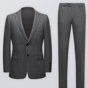 Four Seasons Lapel Collar Solid Wool Regular Sleeve Coat