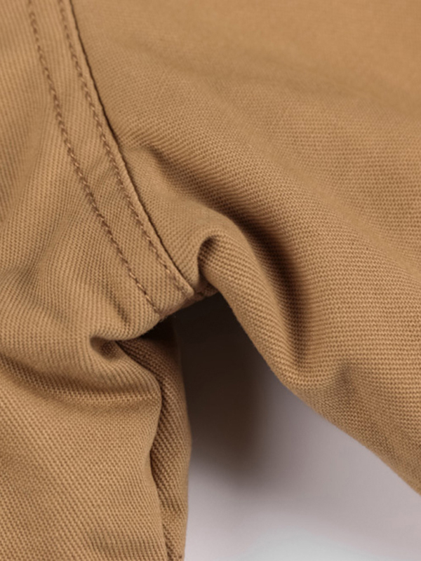 Men's Mid-Length Loose Stand Collar Hooded Cotton Top Youth Men's Jacket - Image 5