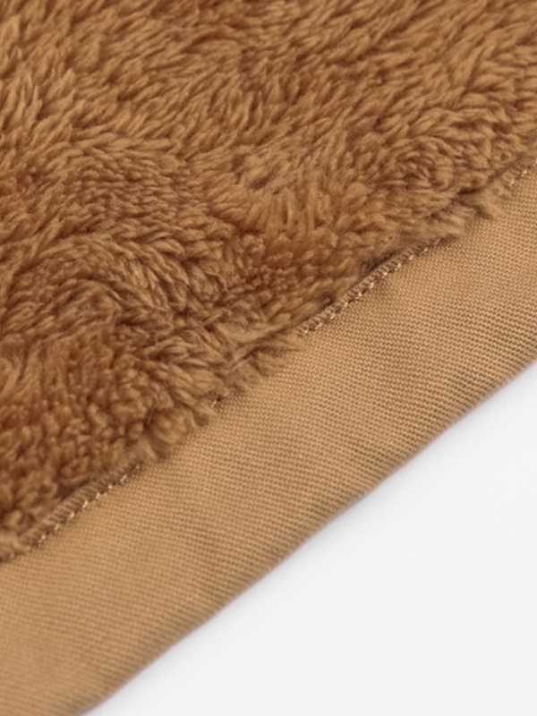 Men's Mid-Length Loose Stand Collar Hooded Cotton Top Youth Men's Jacket - Image 4