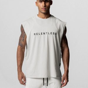 Men's Sports Loose Round Neck Quick Dry Sleeveless Vest