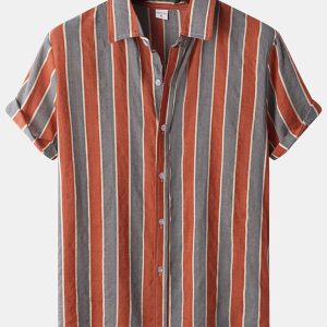 Hawaiian Style Casual Beach Vacation Printed Men's Shirt