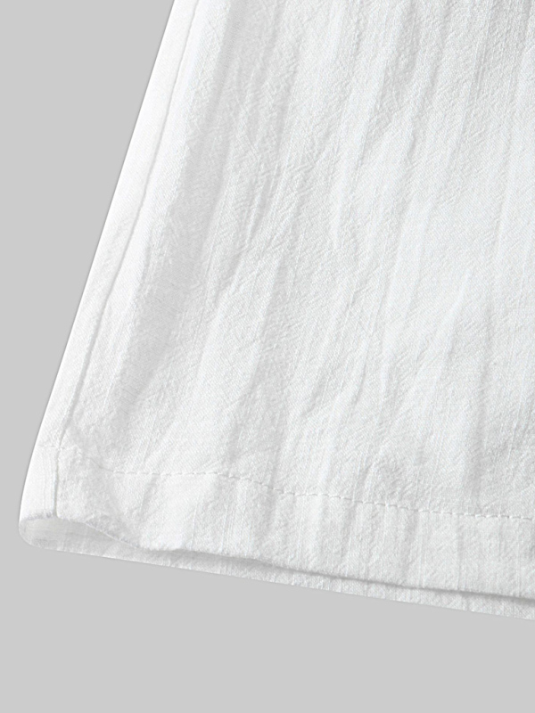 Casual Pants Men's Cotton Linen Beach Pants Korean Style Solid Color Linen Pants - Image 2