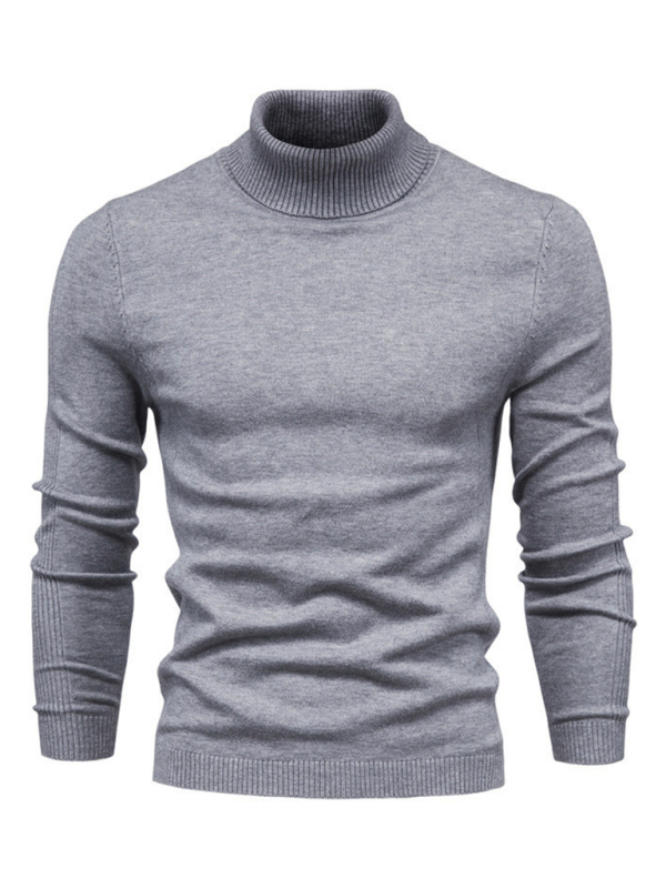 Turtleneck Men's Pullover Sweater Casual Knitwear - Image 21