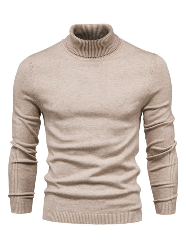 Turtleneck Men's Pullover Sweater Casual Knitwear - Image 11