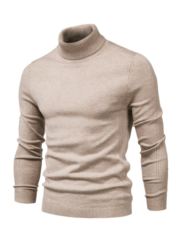 Turtleneck Men's Pullover Sweater Casual Knitwear - Image 4