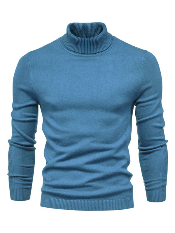 Turtleneck Men's Pullover Sweater Casual Knitwear - Image 16