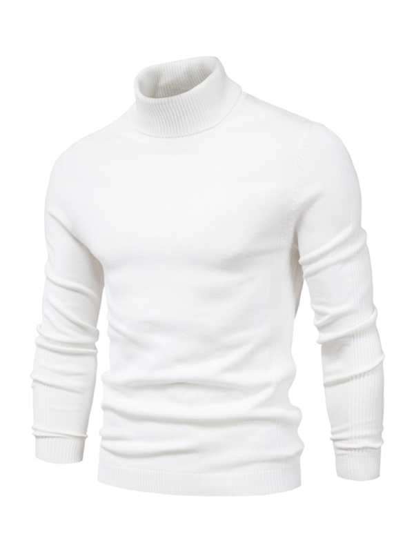Turtleneck Men's Pullover Sweater Casual Knitwear - Image 10