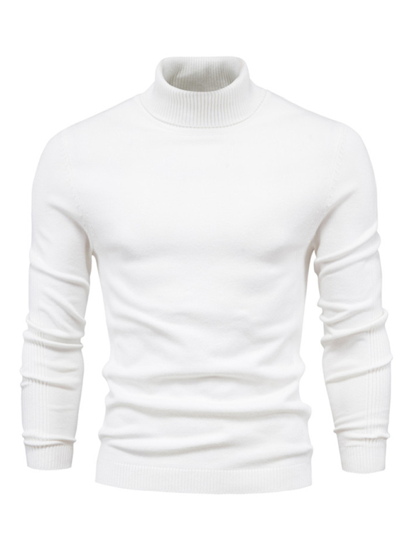 Turtleneck Men's Pullover Sweater Casual Knitwear - Image 3