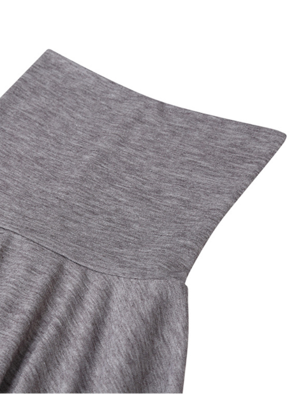 Men's long-sleeved solid color turtleneck bottoming T-shirt top - Image 4