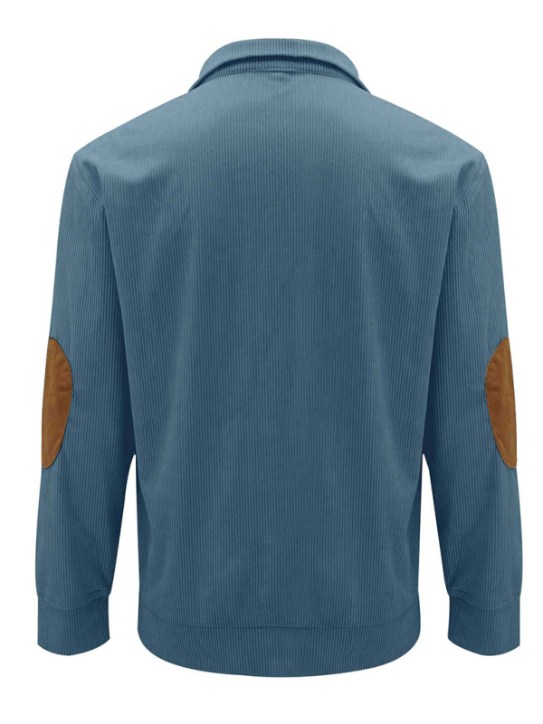 Men's Casual Outdoor Jacket Casual Stand Collar Long Sleeve Sweatshirt - Image 5
