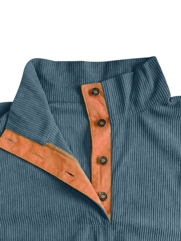 Men's Casual Outdoor Jacket Casual Stand Collar Long Sleeve Sweatshirt - Image 4