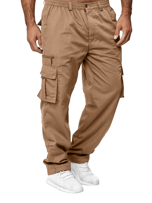 Men's Casual Multi-Pocket Loose Straight Cargo Pants - Image 2