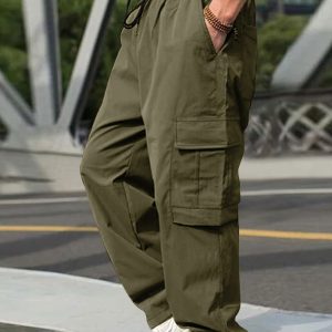 Men's loose straight casual trousers