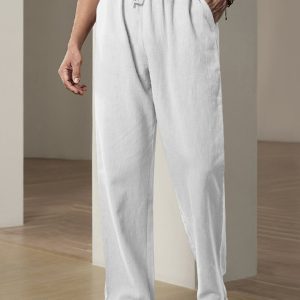 Men's Breathable Linen Loose Casual Sports Trousers