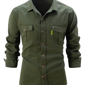 Men's Casual Fashion Business Long Sleeve Shirt