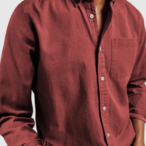 Long Sleeve Lapel Men's Shirt