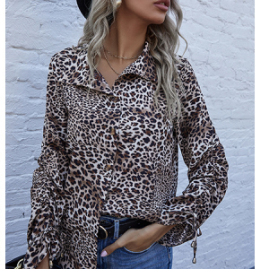 Women's Fashion Trend Female Leopard Print Top