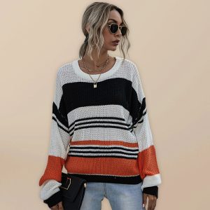 Women's Fashion Trend Striped Sweater
