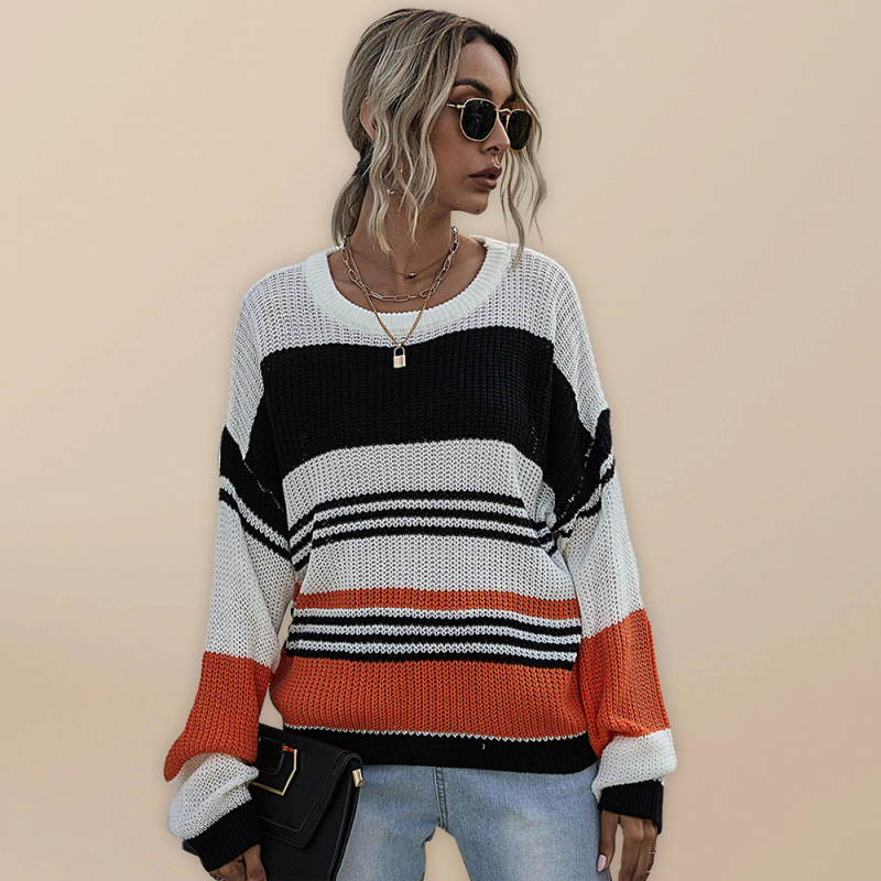 Women's Fashion Trend Striped Sweater