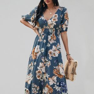 Women's Sexy Printed Waist Slimming Dress
