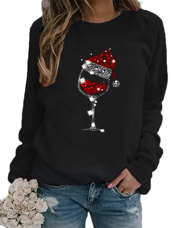 Festive Women's Knit Hoodie Christmas Sweatshirt - Image 2