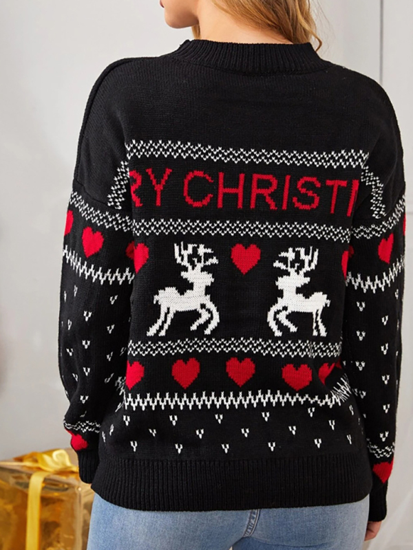 Festive Reindeer Knit Sweater - Image 7