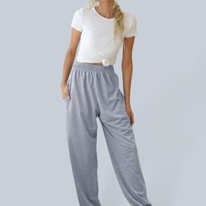 Casual sports basic loose legged pants