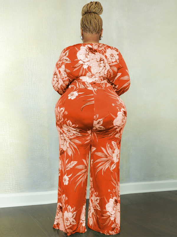 Large size fresh and sweet women's jumpsuit with belt - Image 9