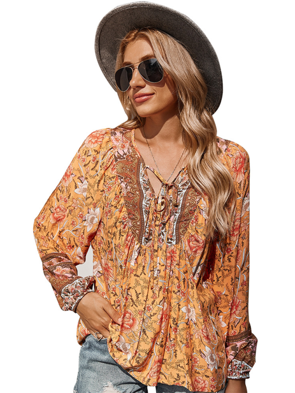Bohemian Paisley Women's Blouse - Image 10
