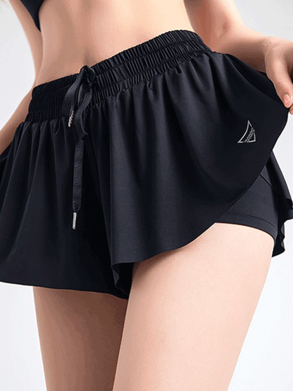 2 in 1 Shorts Yoga Clothes Running Fitness Sports Tennis Skirt Pants Large Size Sports Shorts - Image 20