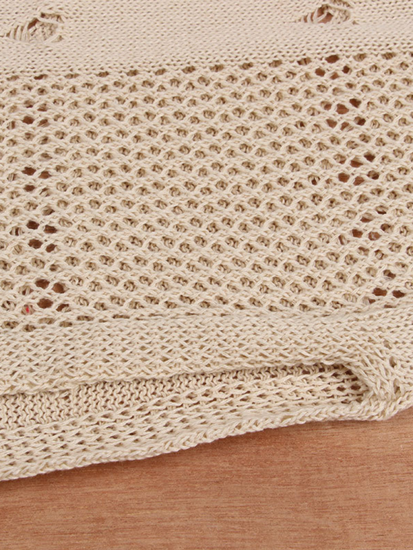 Women's bikini cover-up top wrap chest dress two-piece tie-up tassel beach sunscreen dress - Image 7