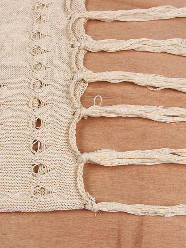 Women's bikini cover-up top wrap chest dress two-piece tie-up tassel beach sunscreen dress - Image 5