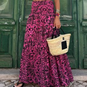 Women's Resort Style Casual Printed Skirt
