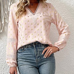 New women's long sleeve bronzing shirt