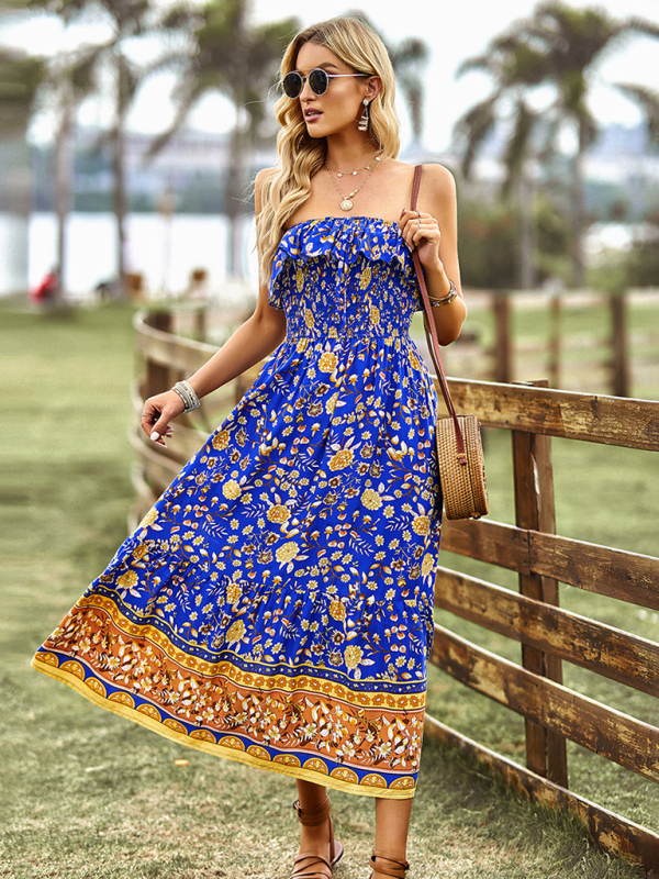 New Ladies Bohemian Casual Vacation Long Dress - Image 15