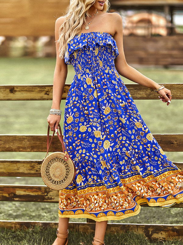 New Ladies Bohemian Casual Vacation Long Dress - Image 12