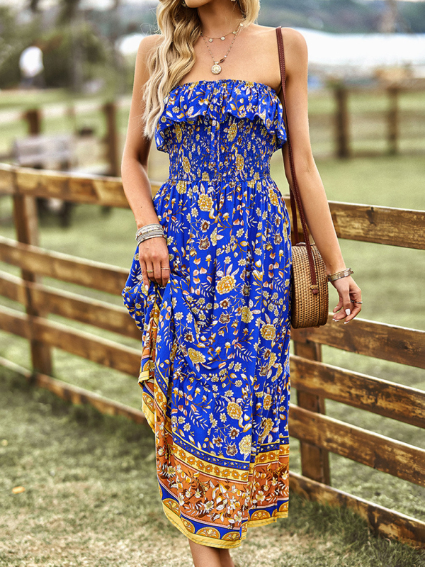 New Ladies Bohemian Casual Vacation Long Dress - Image 3