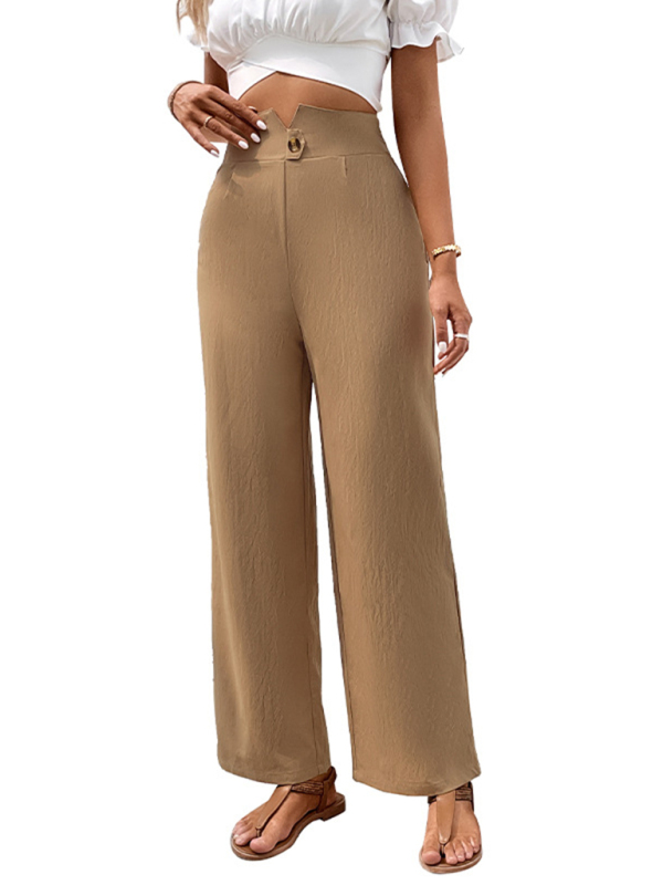 New fashion women's solid color casual pants - Image 2