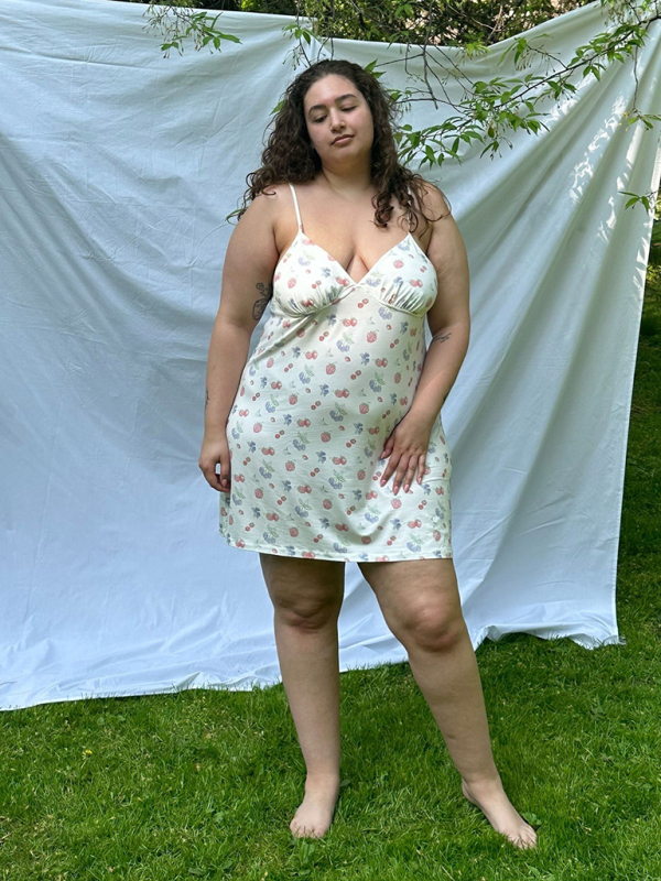 Floral sweet sexy suspender dress summer sleeveless v-neck bag hip skirt - Image 4